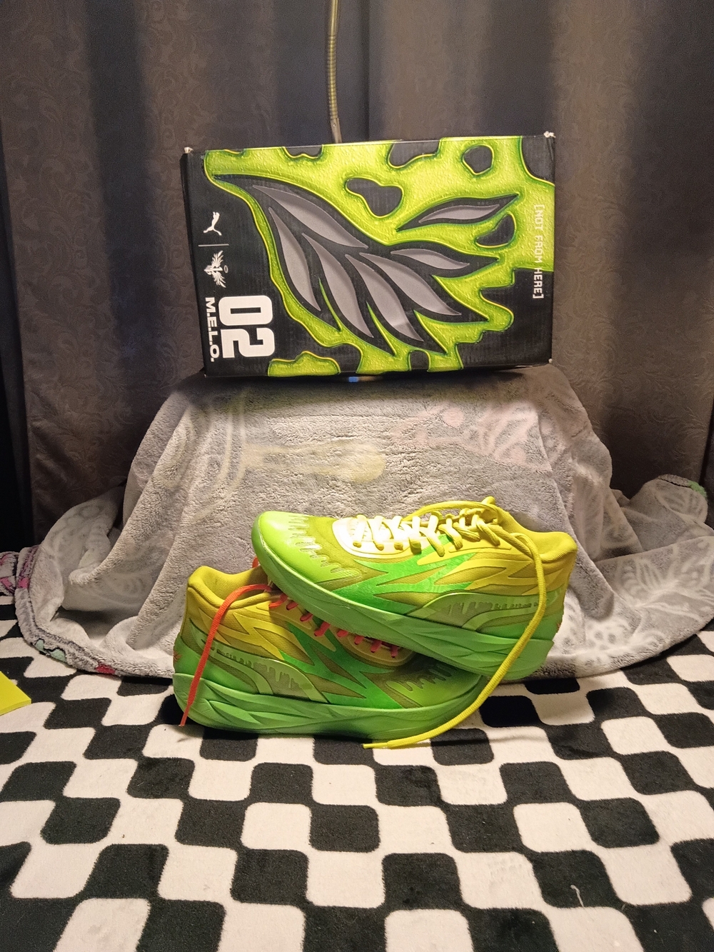 Puma MB.02 x Slime Nickelodeon LaMelo Ball Green 377584-01 Men’s Size 9 OG Box